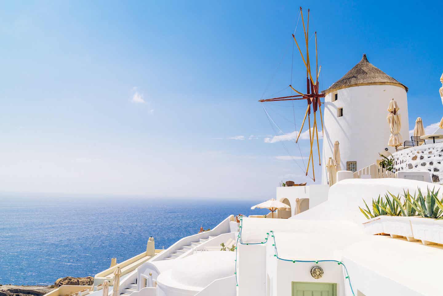 Ausblick über die Trauminsel Santorini