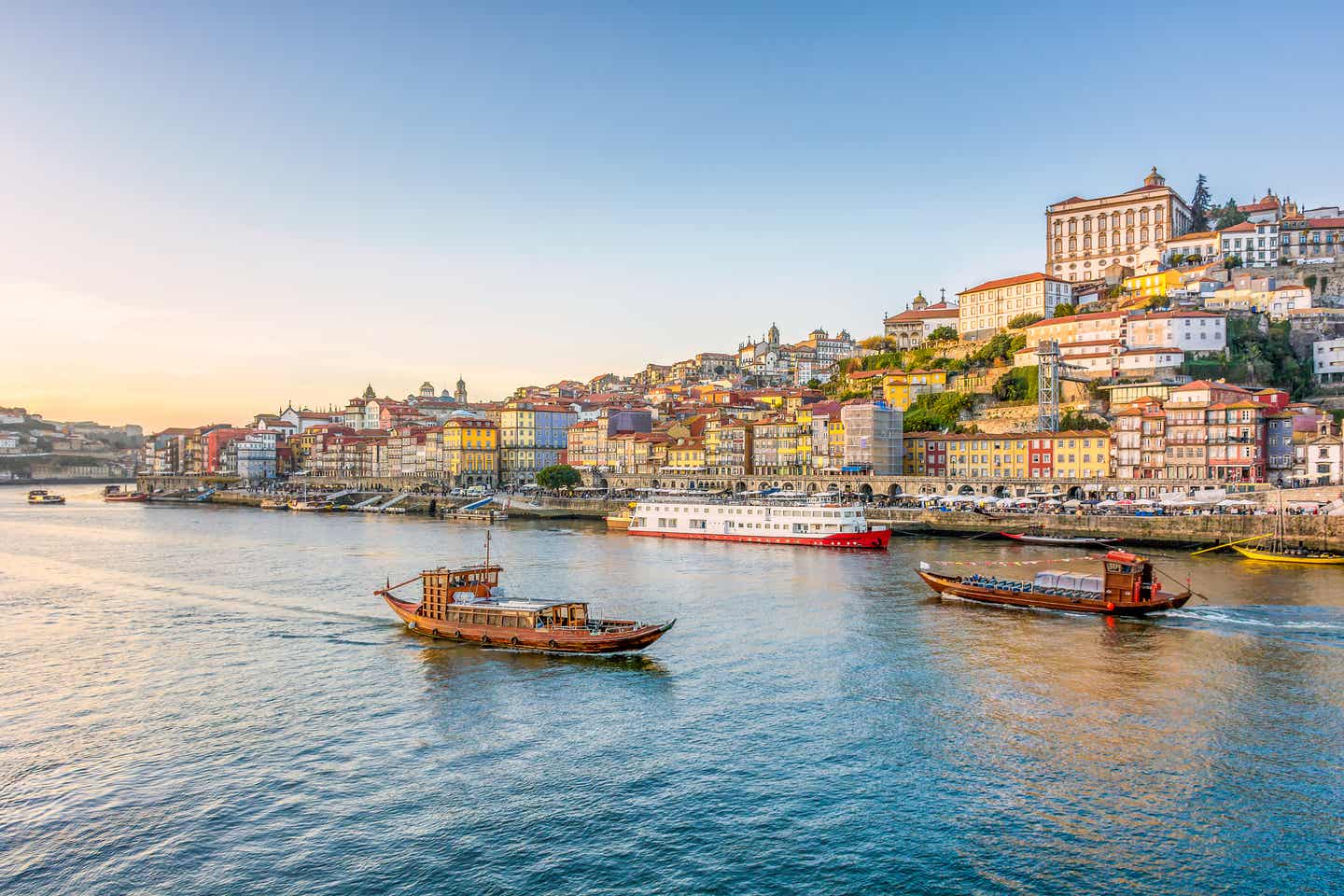 Blick auf die Stadt Porto im Januar