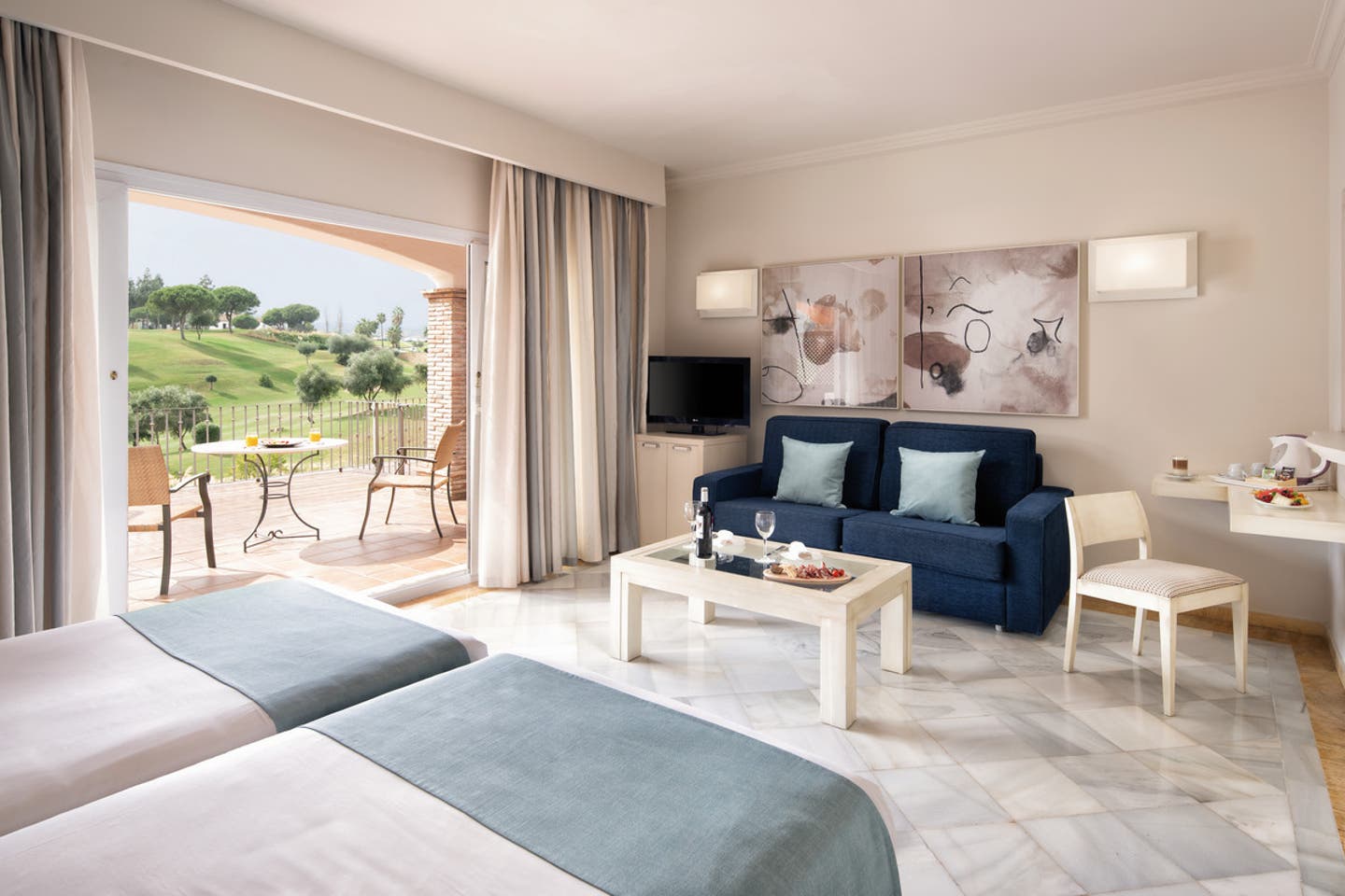 Wohnbeispiel Doppelzimmer Superior Golfplatzblick