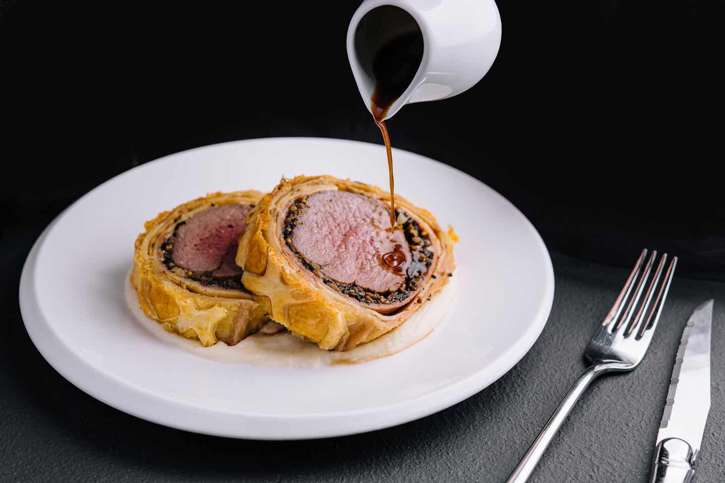 Beef Wellington - eine Spezialität in den Restaurants in London