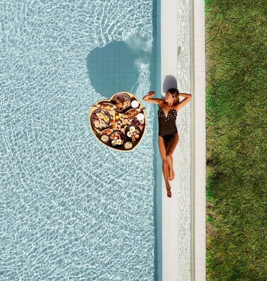 Griechenland Rhodos Sentido Port Royal Essen im Pool