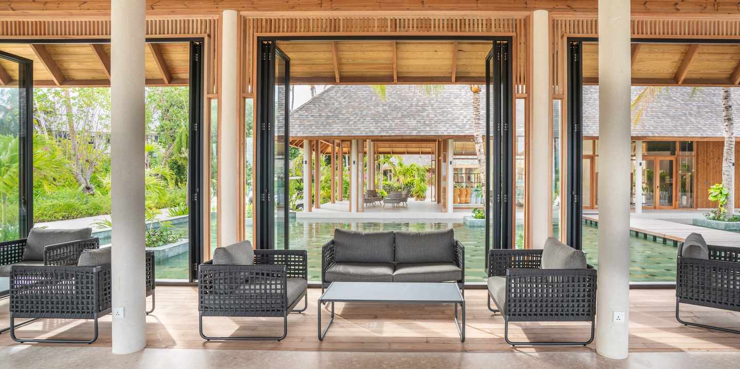 Der Innenbereich des ananea Madivaru Maldives