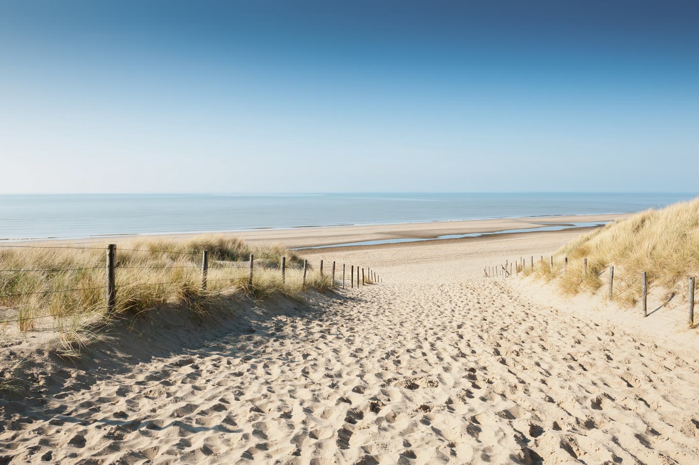 Strand in Noordwijk an der holländischen Nordsee