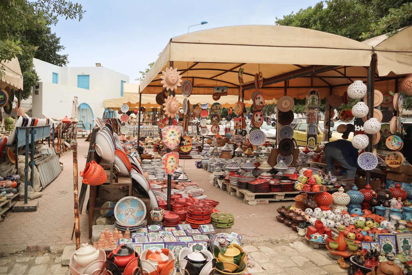 Einkaufen in Tunesien auf dem Sousse Markt