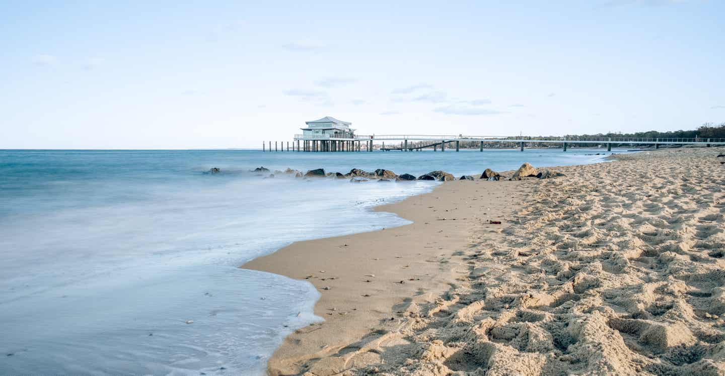Blick auf den Timmendorfer Strand an der Ostsee