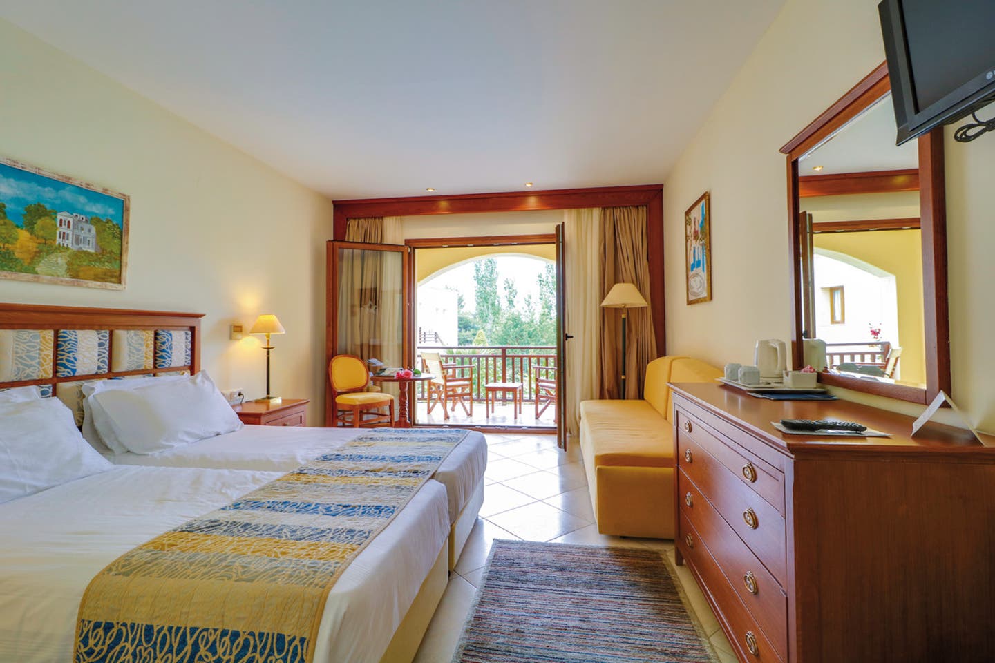 Wohnbeispiel Doppelzimmer Poolblick