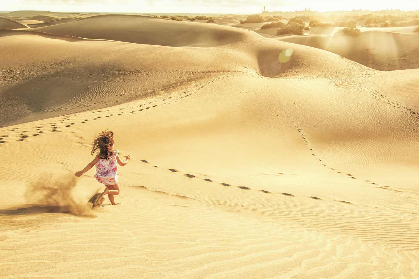 Wüste im Familienurlaub auf den Kanaren