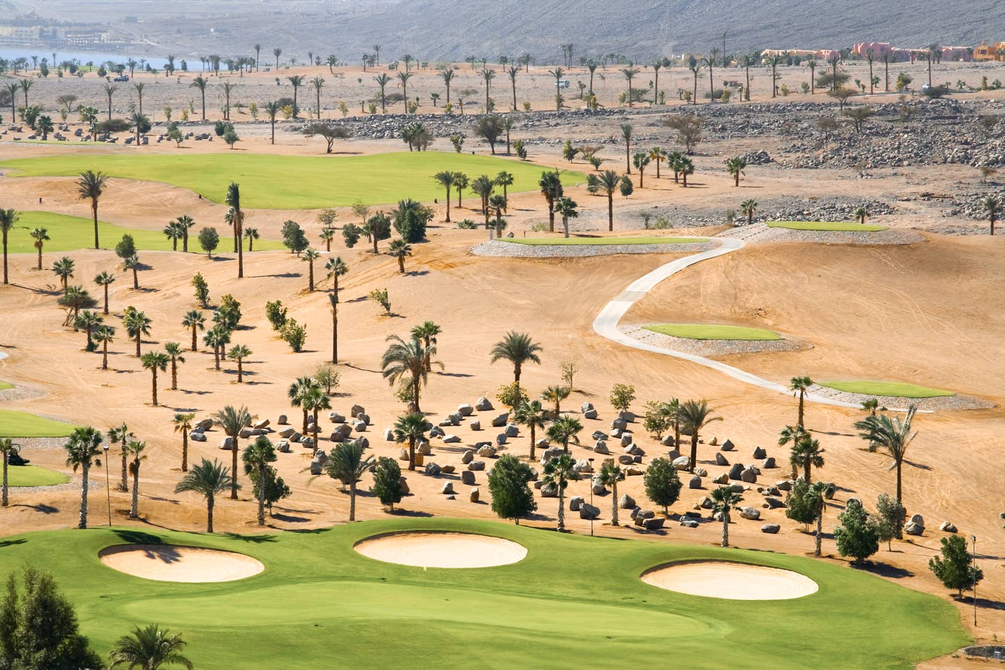 Ägypten Golfplatz Wüste