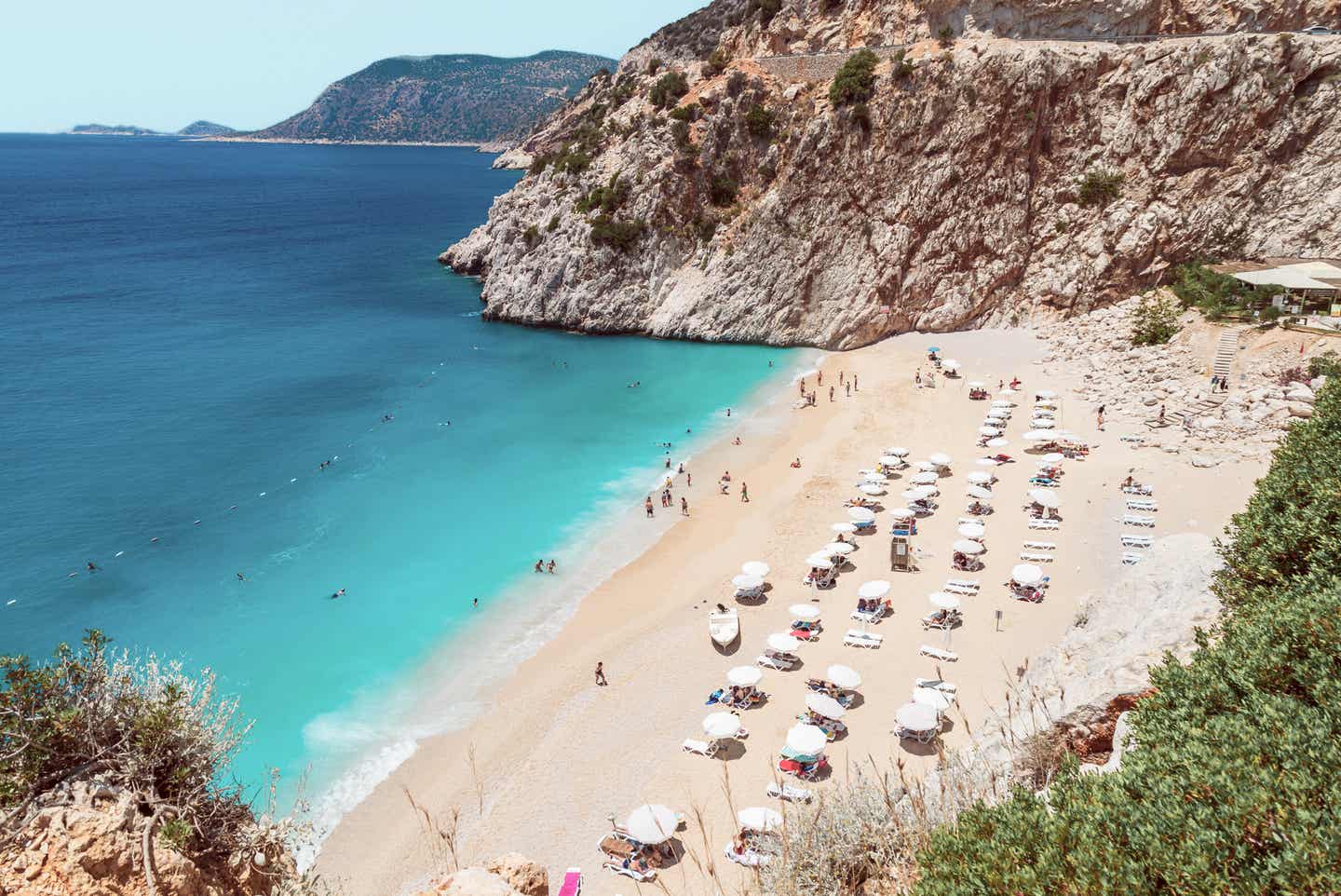 Kaputas Strand an der Türkischen Riviera