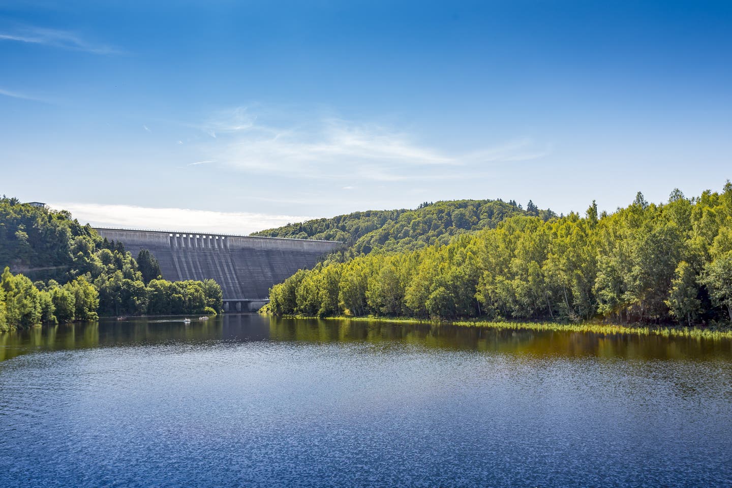 Rappbodetalsperre im Harz: See und Staudamm