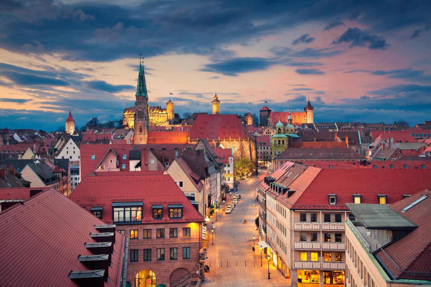 Urlaub in Franken – Stadtpanorama von Nürnberg