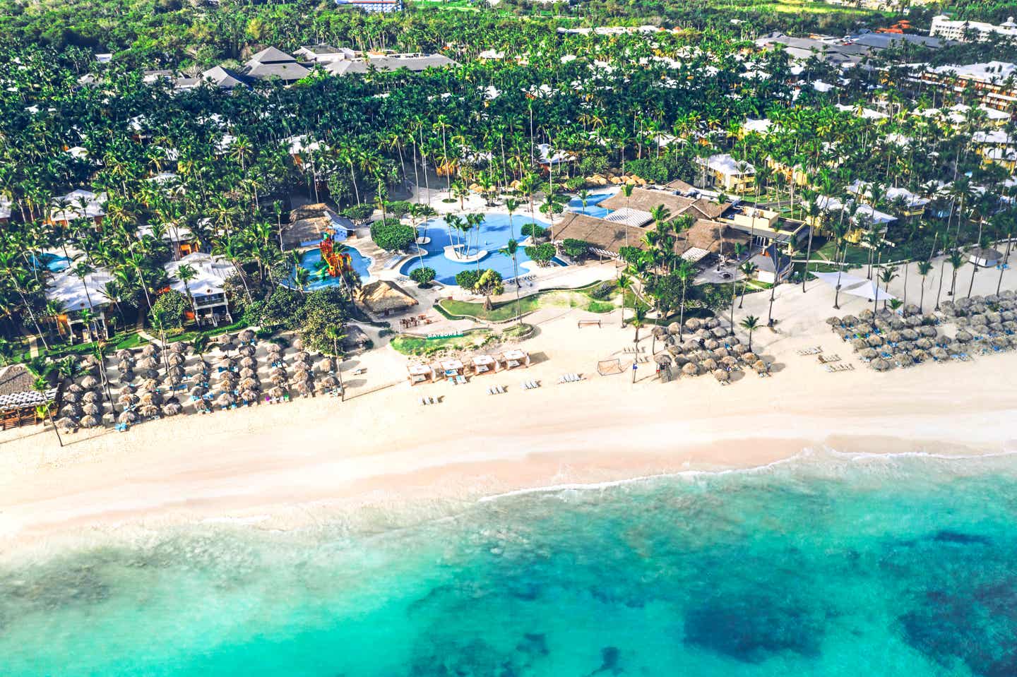 Strand und die Anlage des Iberostar Selection Bávaro Suites von oben