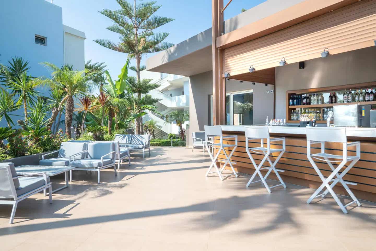 Hotels mit Wasserpark: ein Restaurant im Blue Lagoon auf Kos