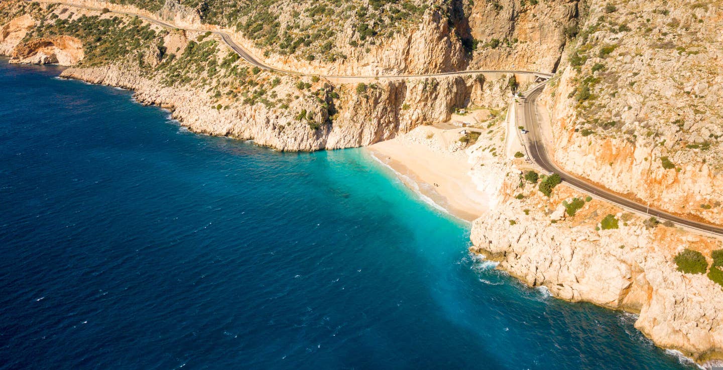 Strand von Kaputas aus der Vogelperspektive