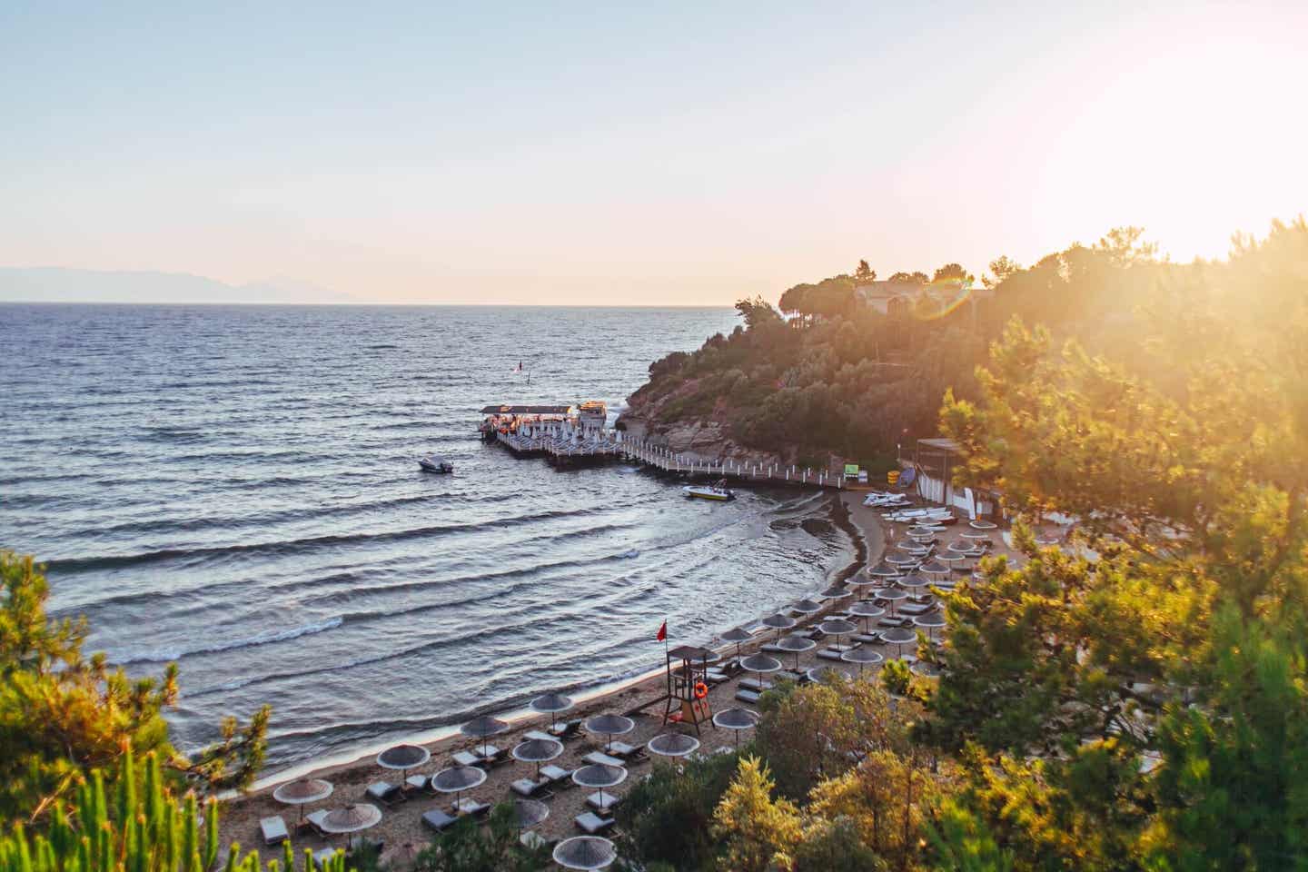 Die schönsten Küsten der Türkei: der Strand des Club Marvy