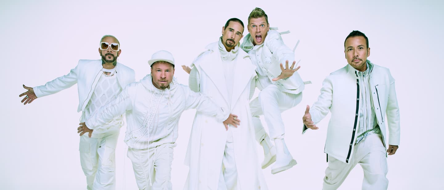 Promobild der Backstreet Boys für die 2026-Shows in Düsseldorf