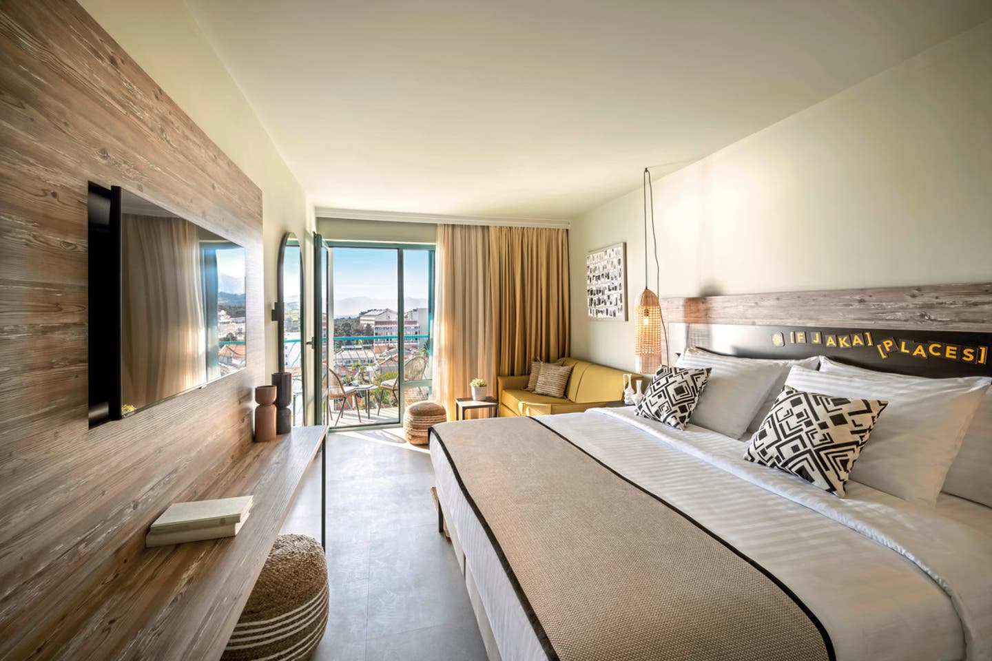 Wohnbeispiel PLACESROOM f&uuml;r 2 plus 1 Meerseite