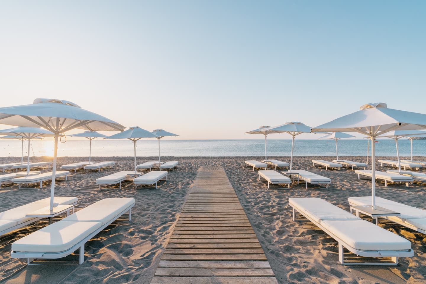 Blick auf den Strand des Apollo Blue 