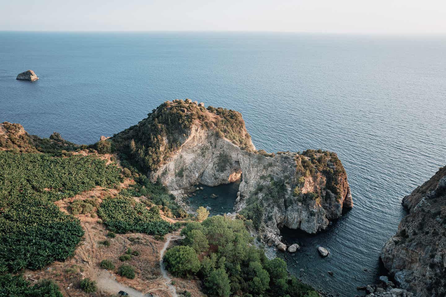 Antalya-Urlaub: Bucht von oben