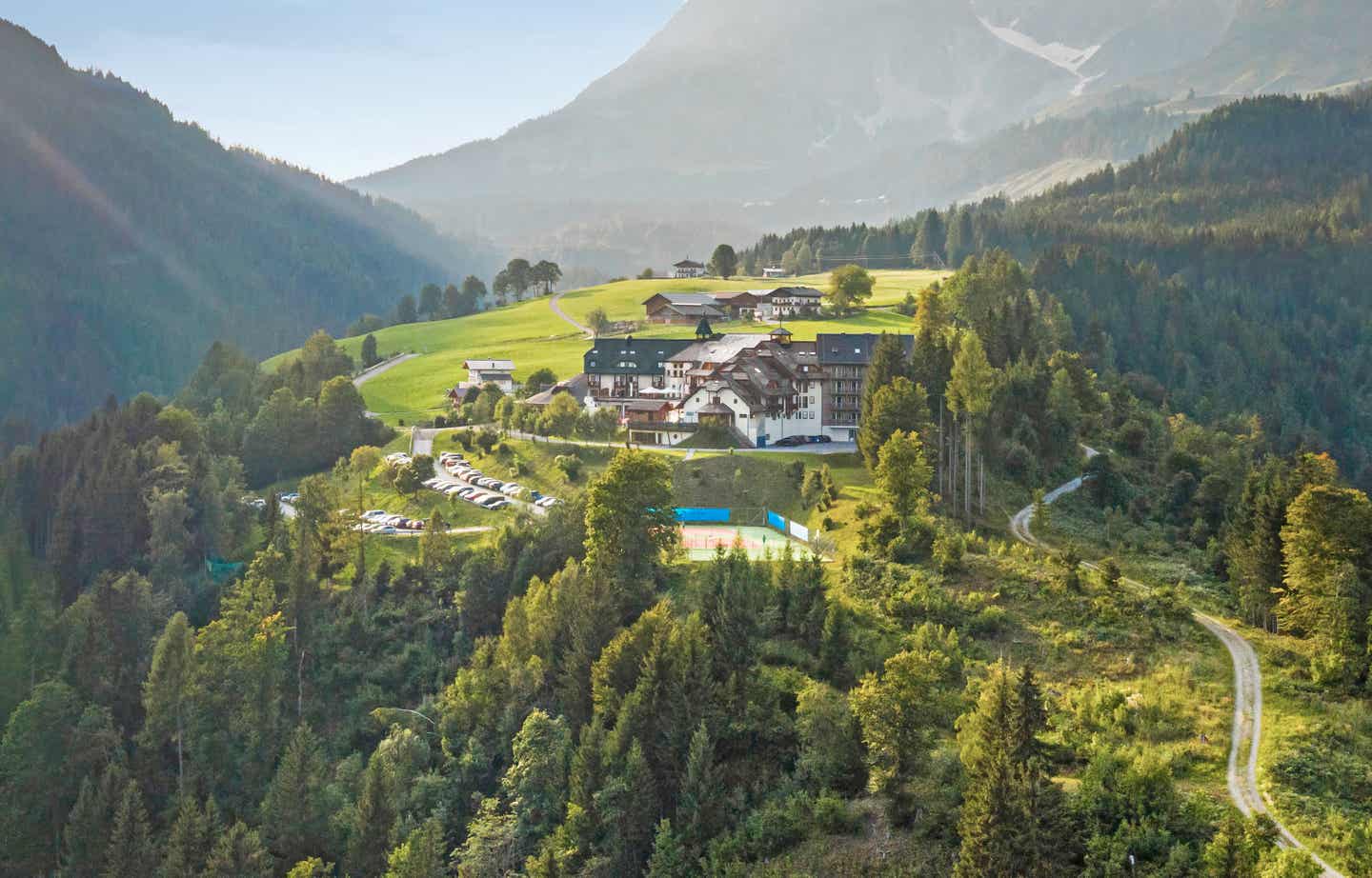 Blick auf den Aldiana Club Hochkönig