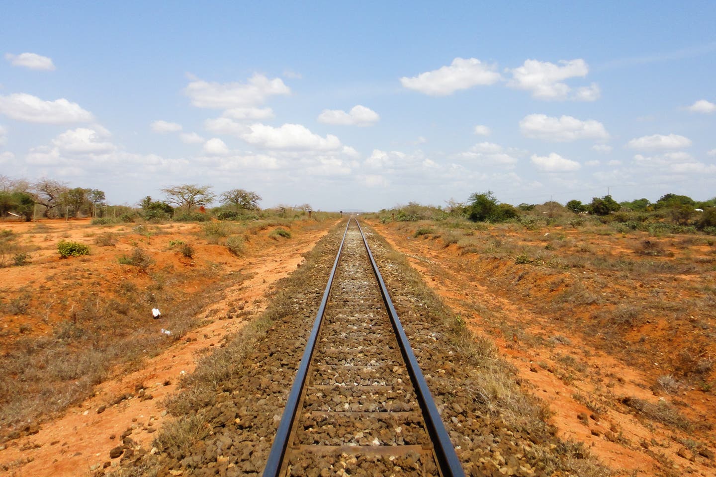 Schienen im Tsavo-Nationalpark