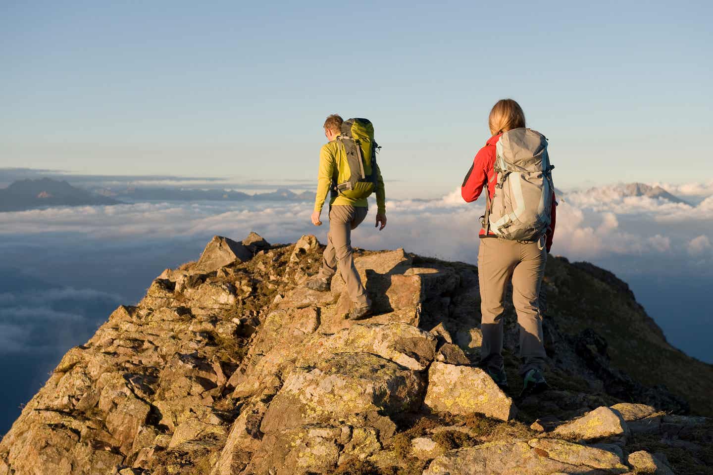 Gipfelstürmer in den Alpen