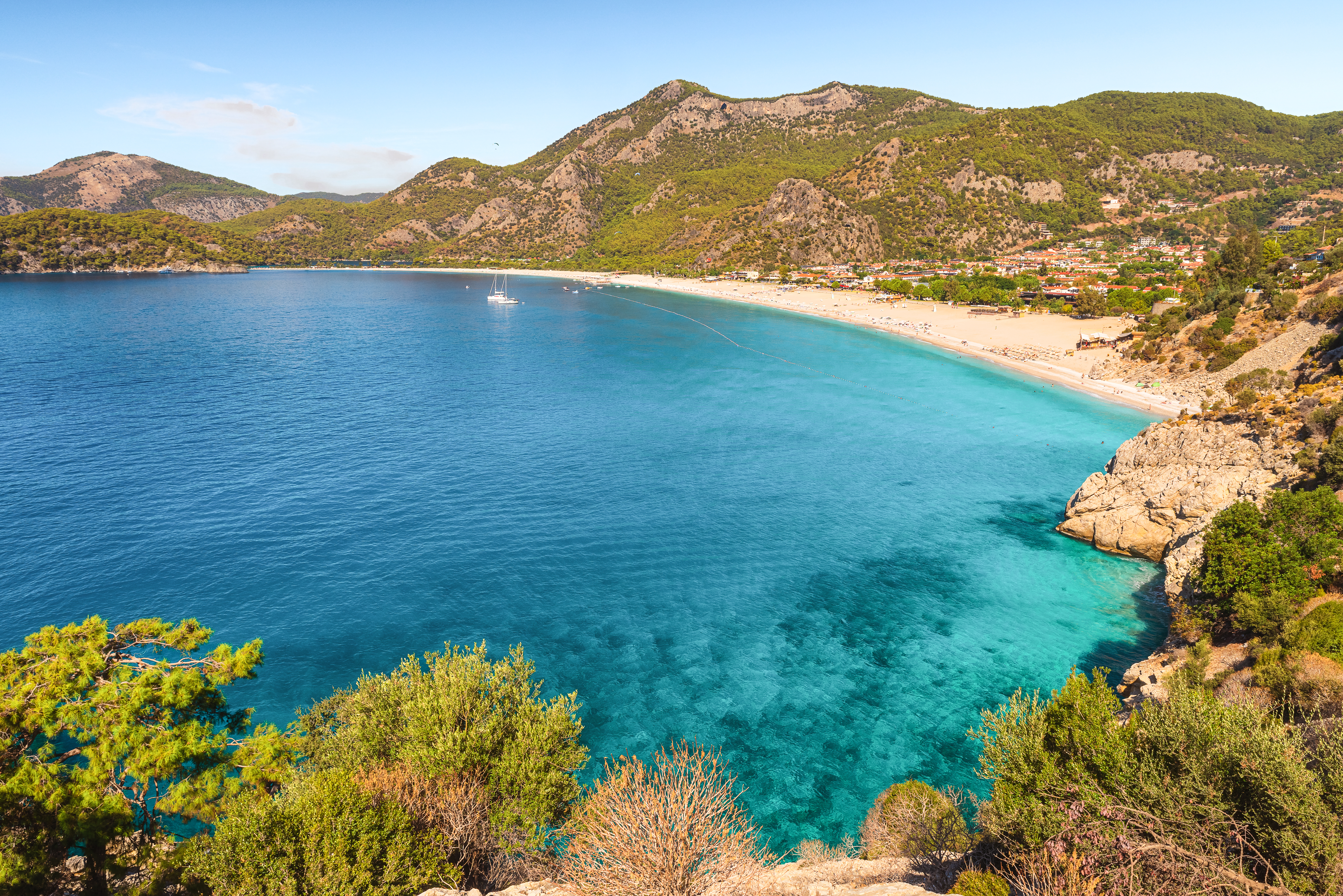 Türkei Strand mit blauem Wasser