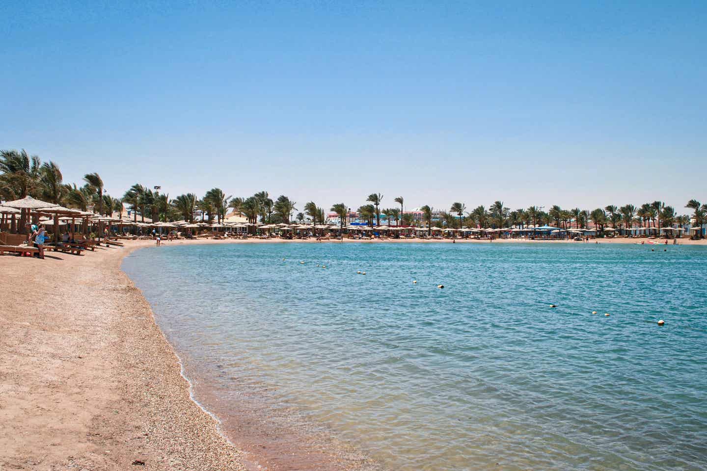 Traumstrand in Hurghada, Ägypten