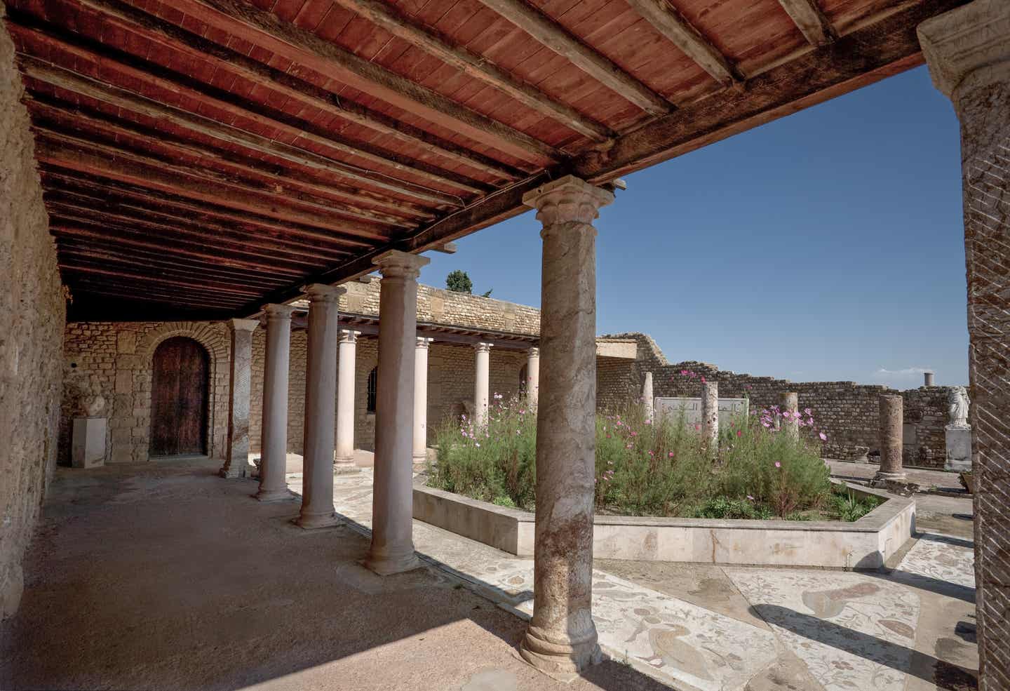 Ruinen einer römischen Villa in Karthago, UNESCO-Weltkulturerbe, Tunesien