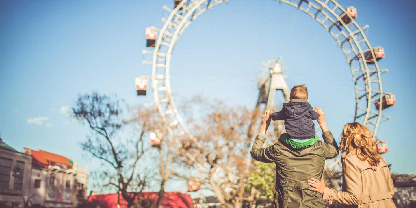 Riesenrad auf dem Wiener Prater in Österreich