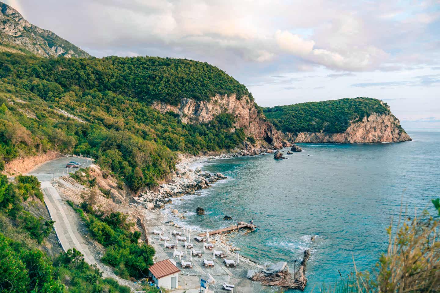 Strand in Montenegro: Der Strand Crvena Glavica