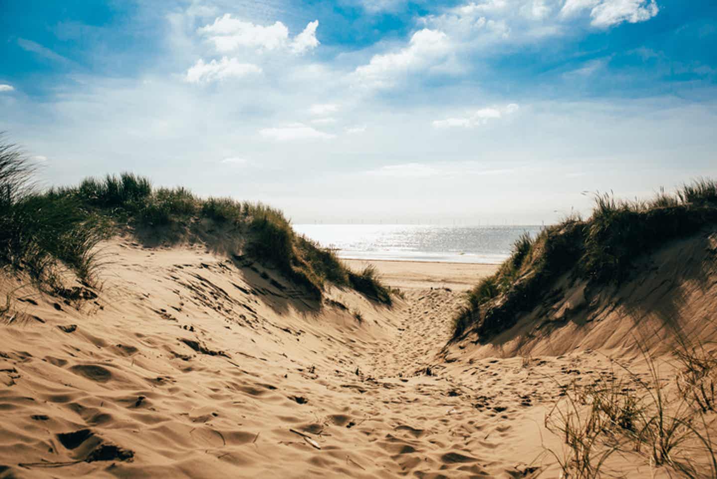 Sandstrand in Zeeland in den Niederlanden