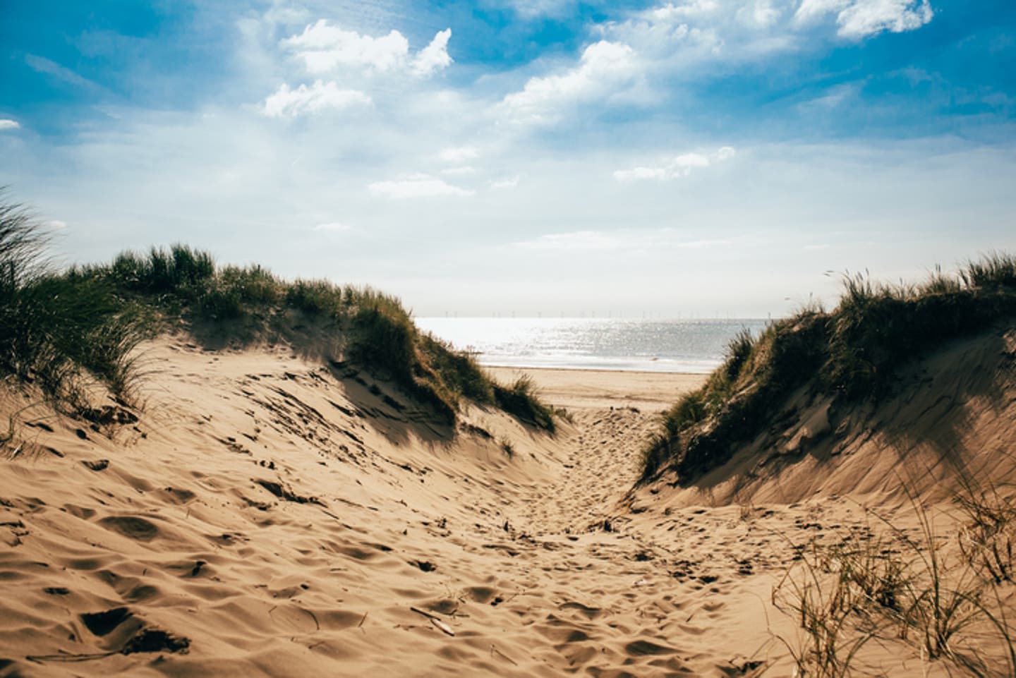 Sandstrand in Zeeland in den Niederlanden