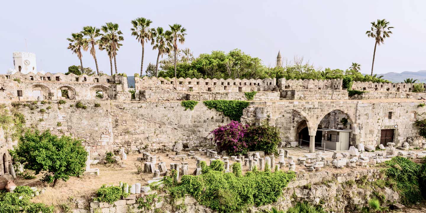 Das Neratzia Kastell im Hafen von Kos-Stadt