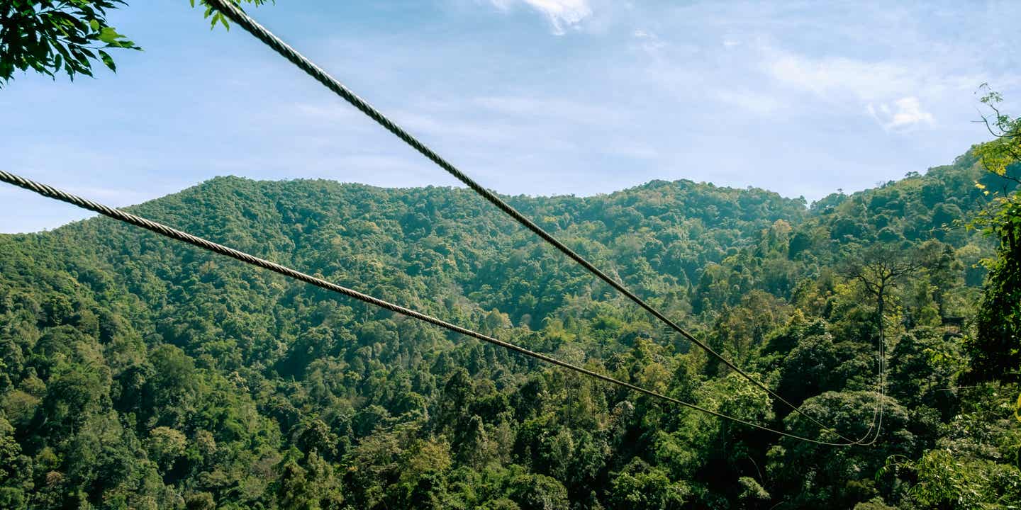 Die „Drachenflug-Zipline“ in Chiang Mai