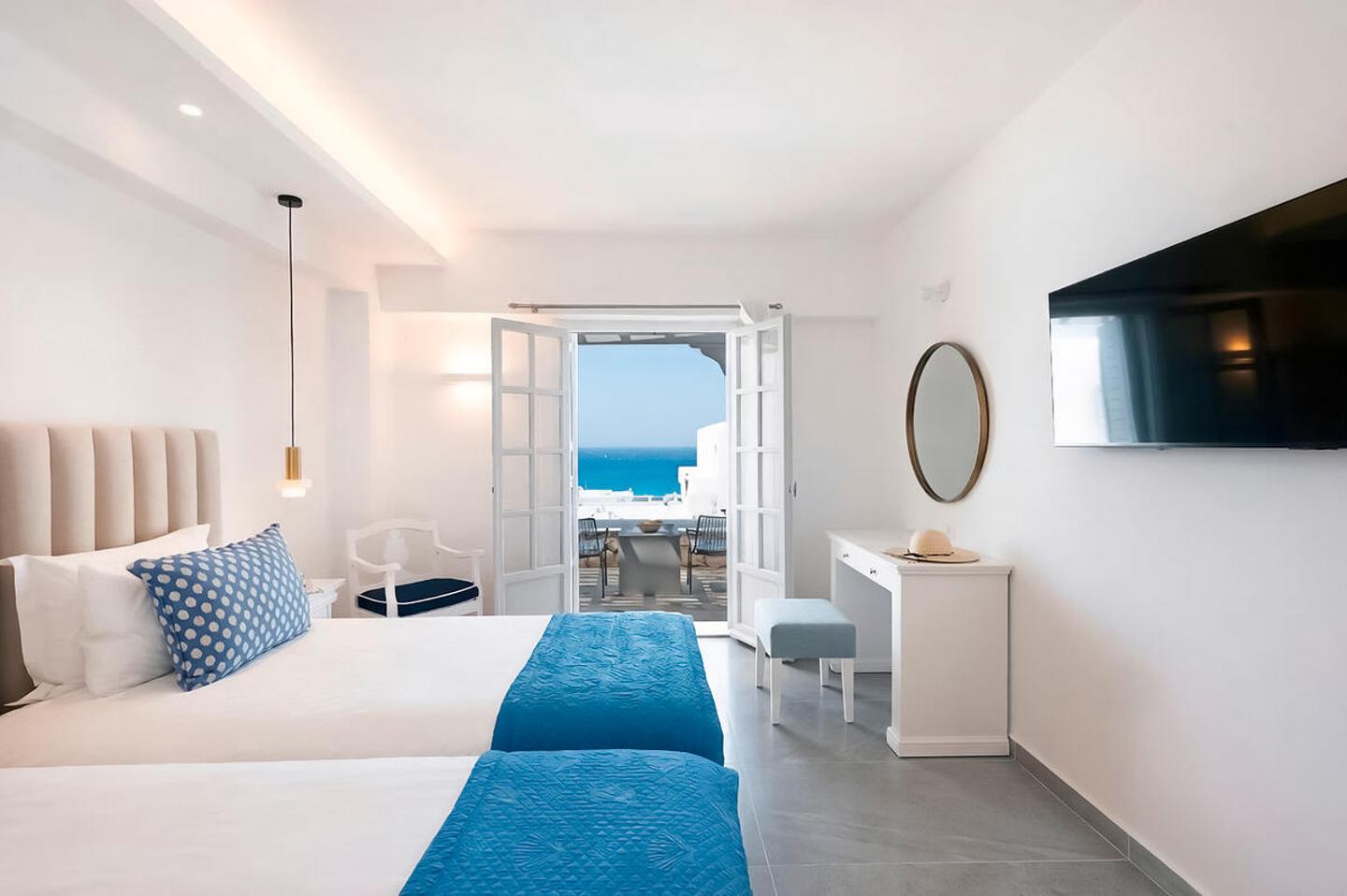 Wohnbeispiel Doppelzimmer Deluxe seitl. Meerblick