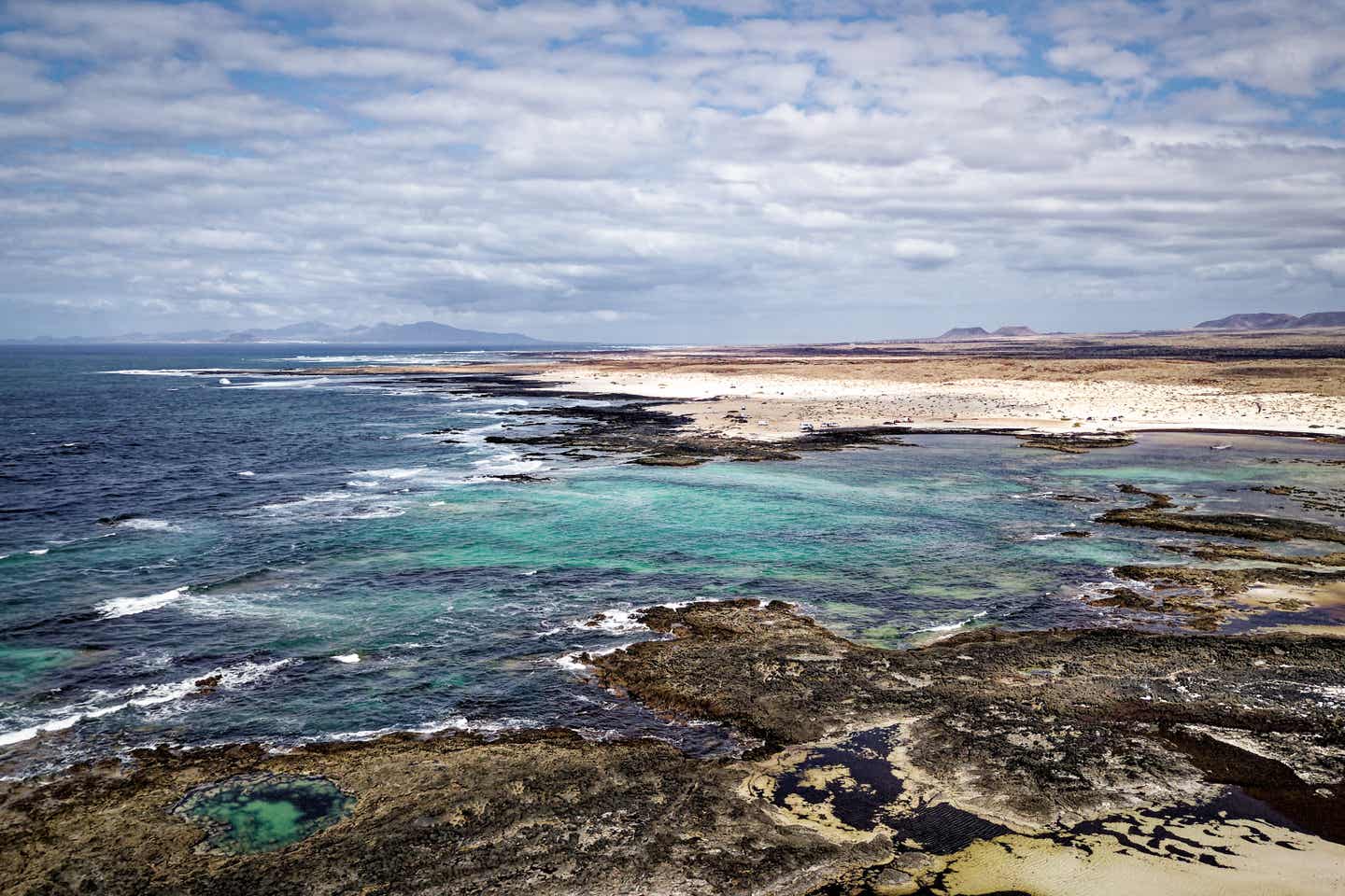 Gezeitenbecken des Strandes Playa de los Charcos, Fuerteventuras 