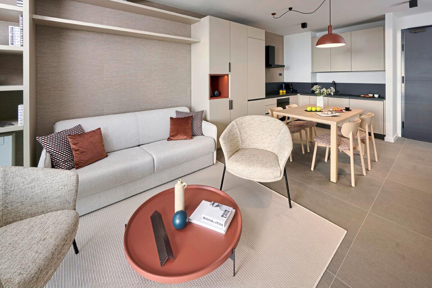 Wohnbeispiel Appartement 1 Schlafzimmer