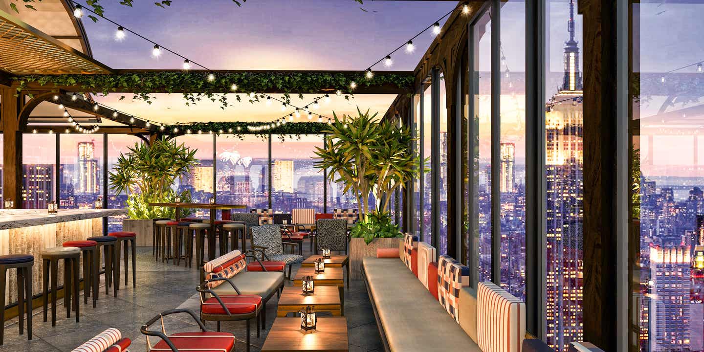 Beste Hotels New York: Aussicht aus dem Moxy Times Square Hotel