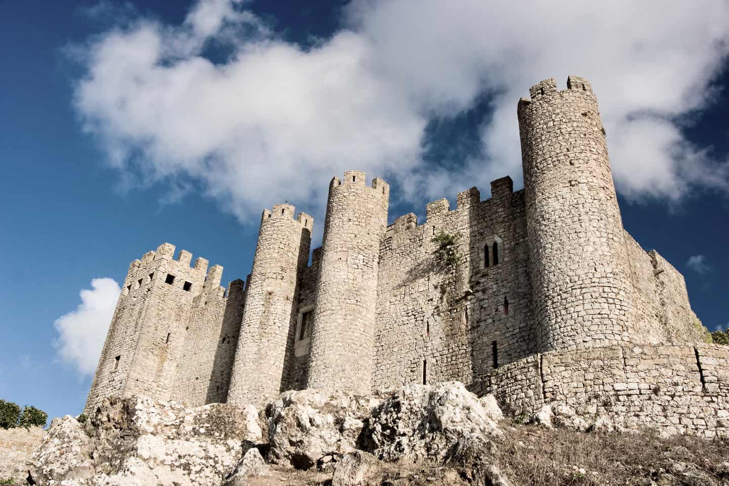 Die Burg von Obidos in Portugal Die Burg von Obidos in Portugal