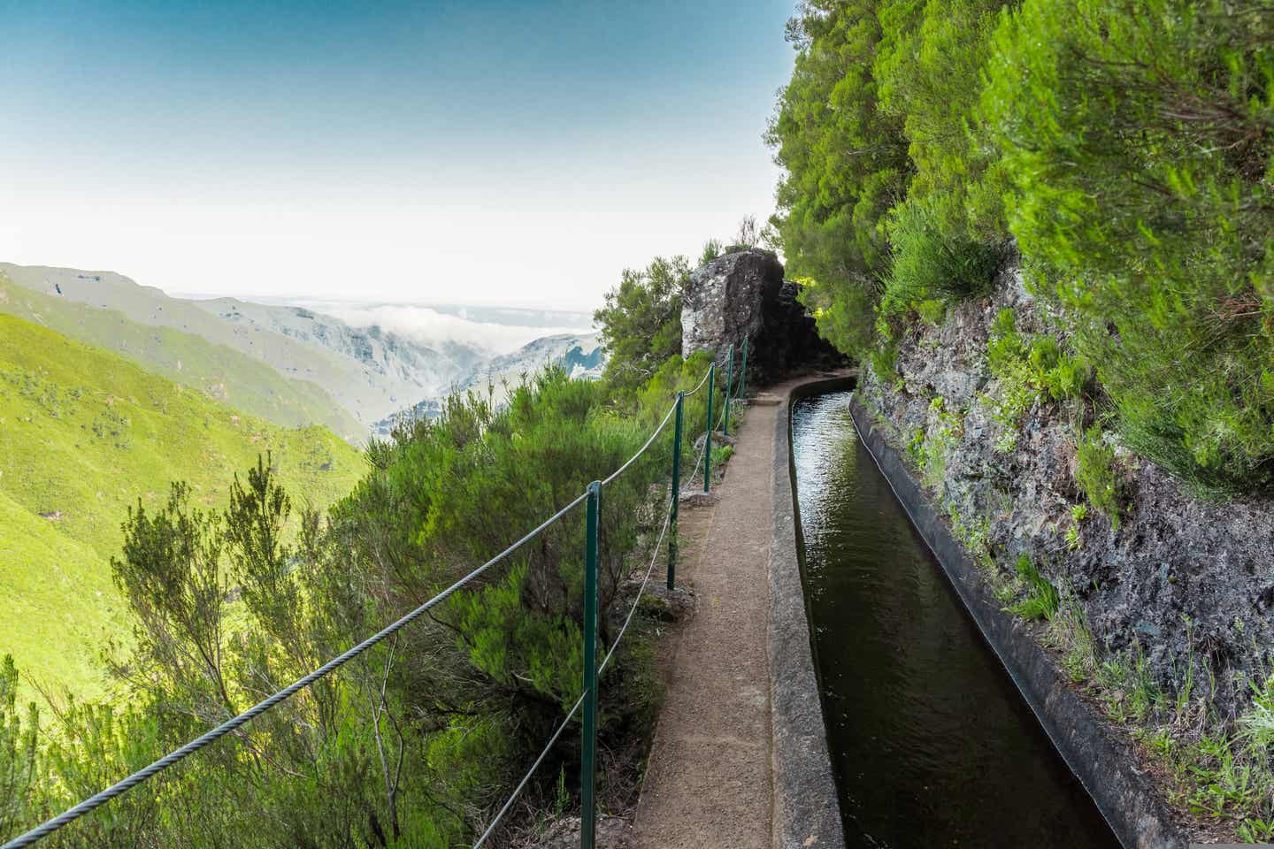 Eine Levada auf Madeira