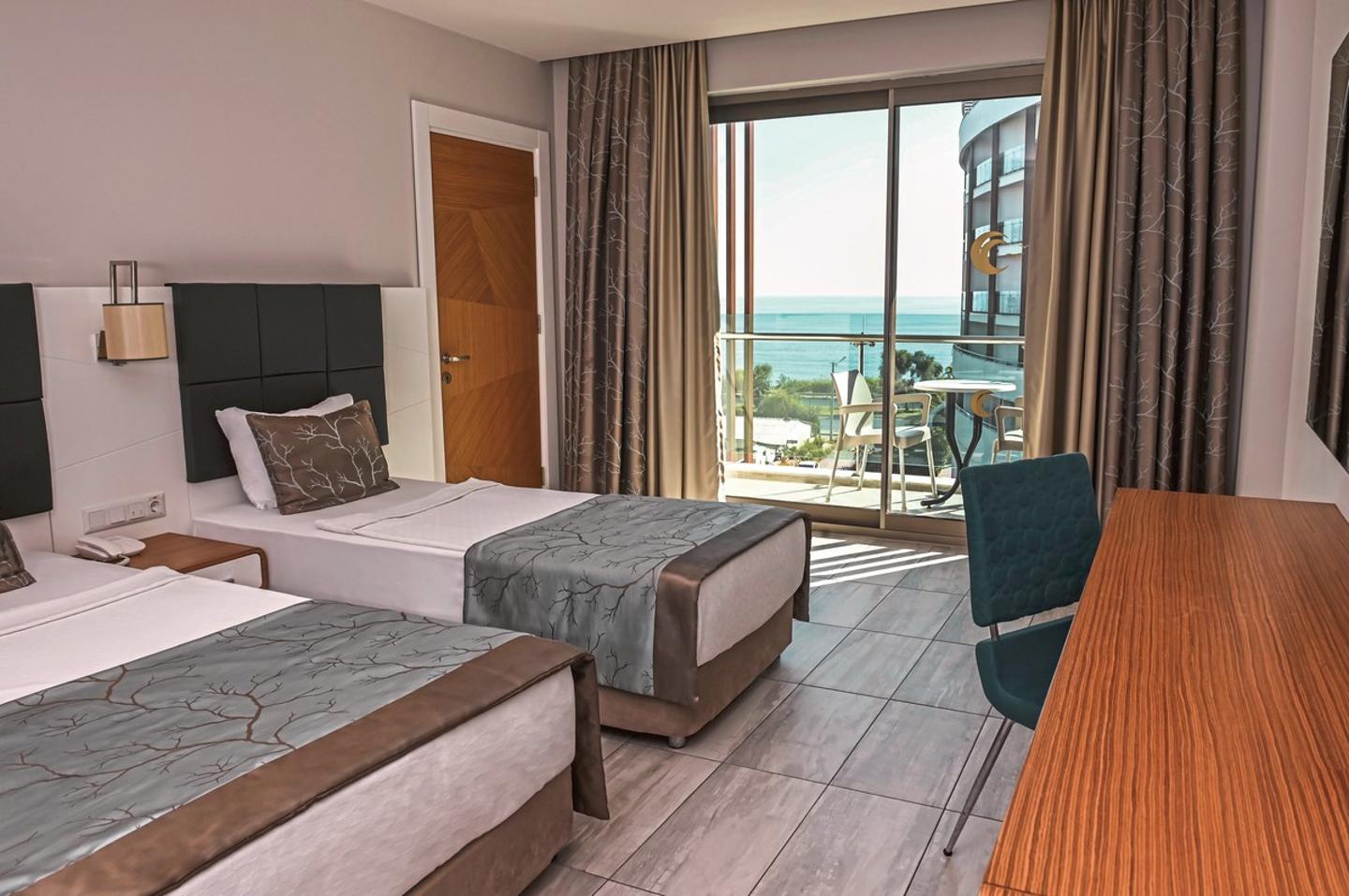 Wohnbeispiel Doppelzimmer Block B seitl. Meerblick