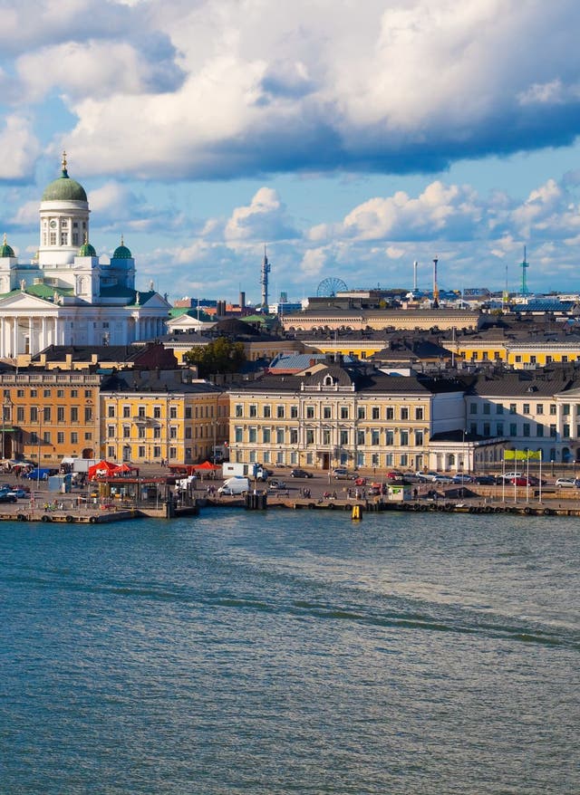 Nordeuropas Hauptstädte Helsinki Stadtansicht