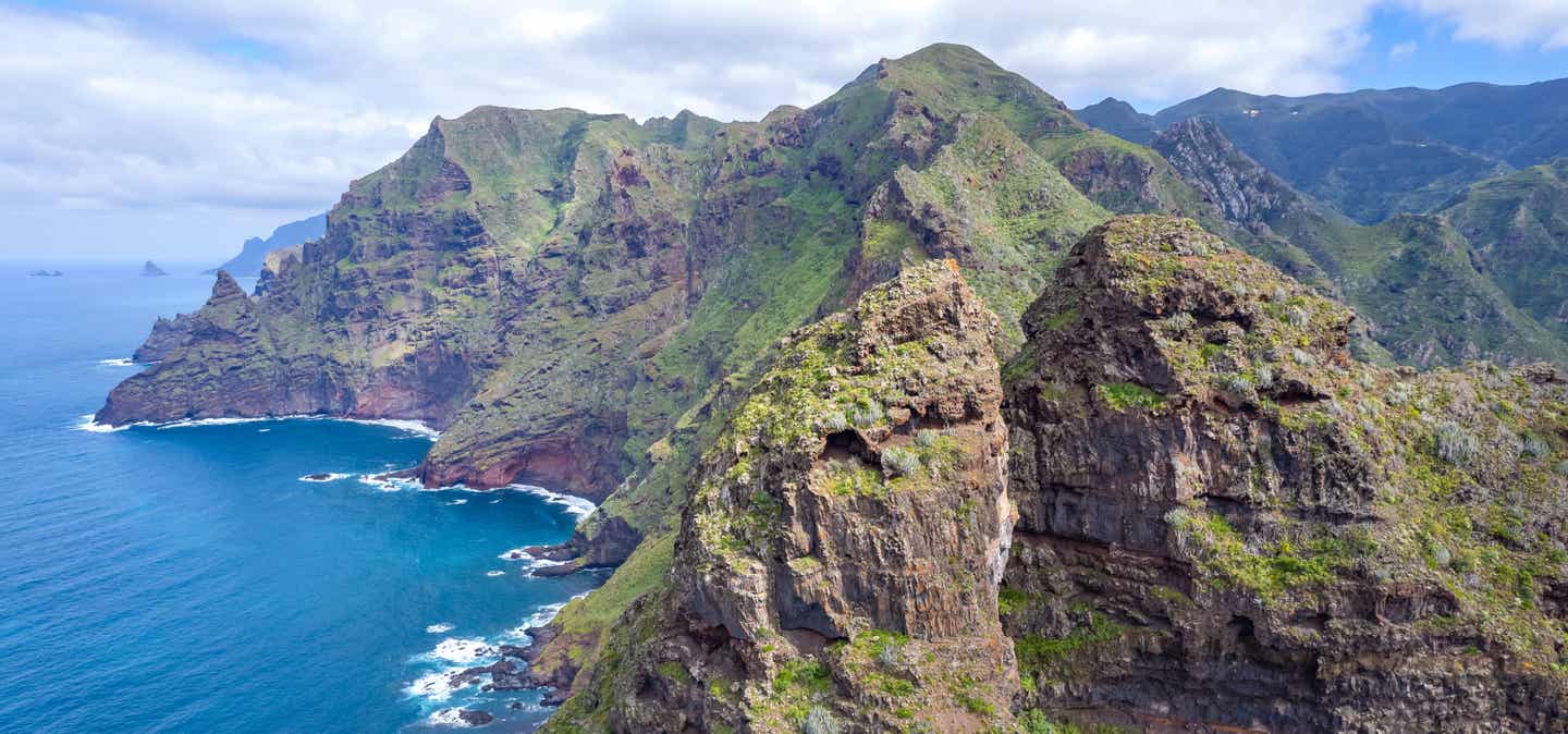 Ausblick vom Berg Anaga auf die Bucht 