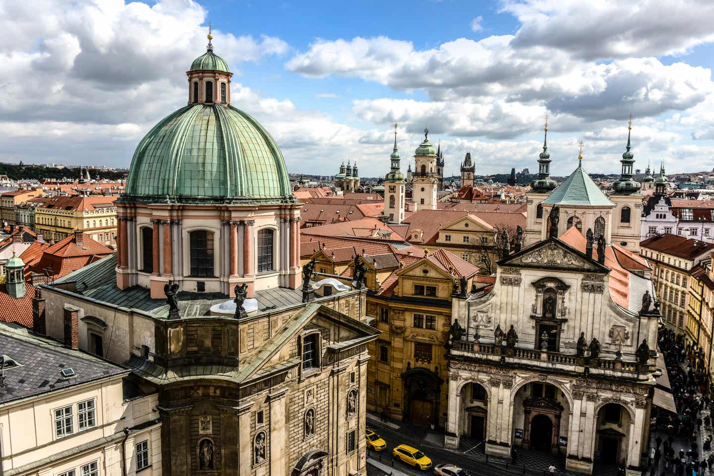 Prag Sehenswürdigkeiten: Luftaufnahme vom Klementinum