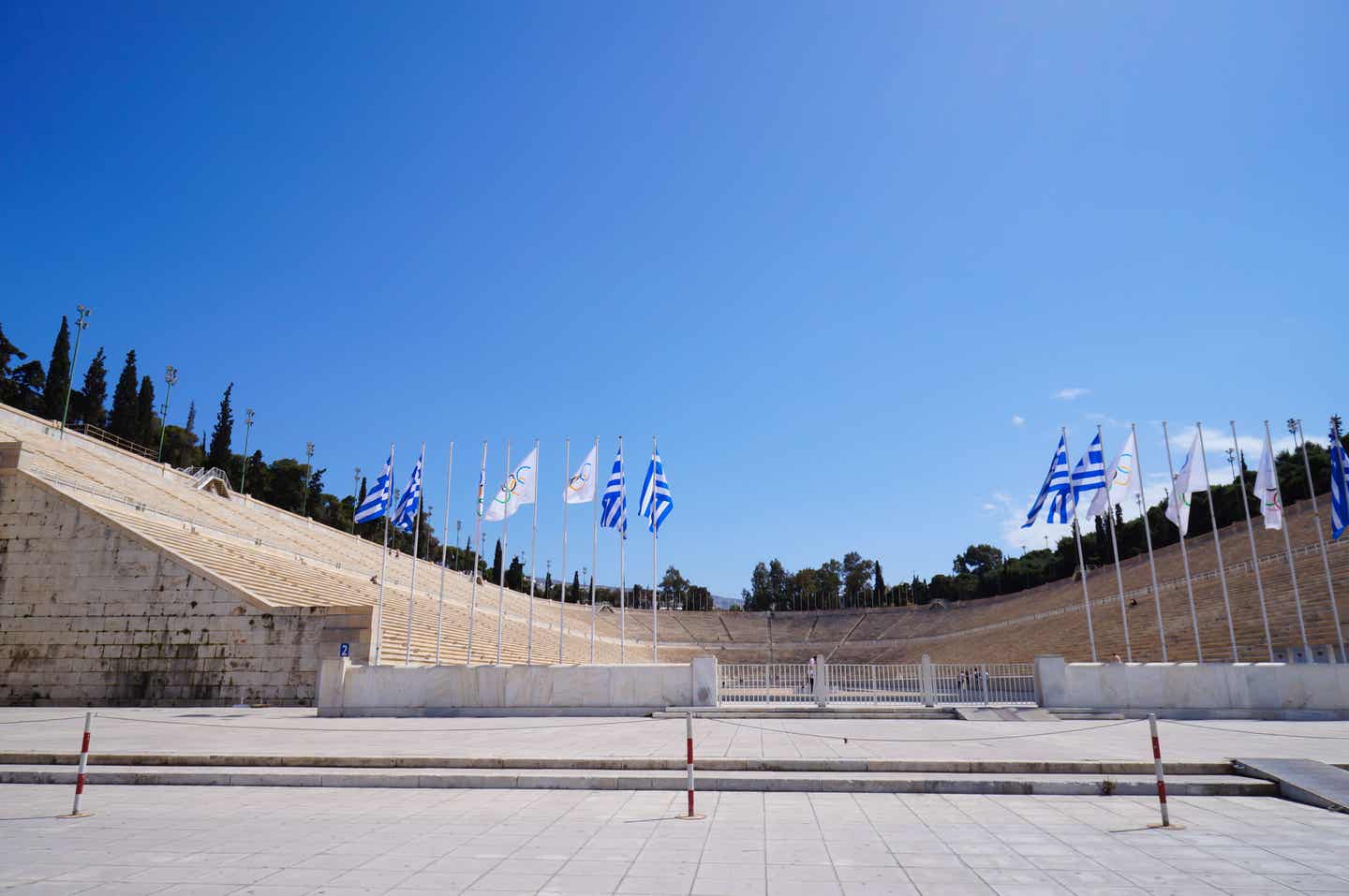 Kuriose Fakten zu Olympischen Spielen. Das Panathinaiko-Stadion in Athen, Griechenland.