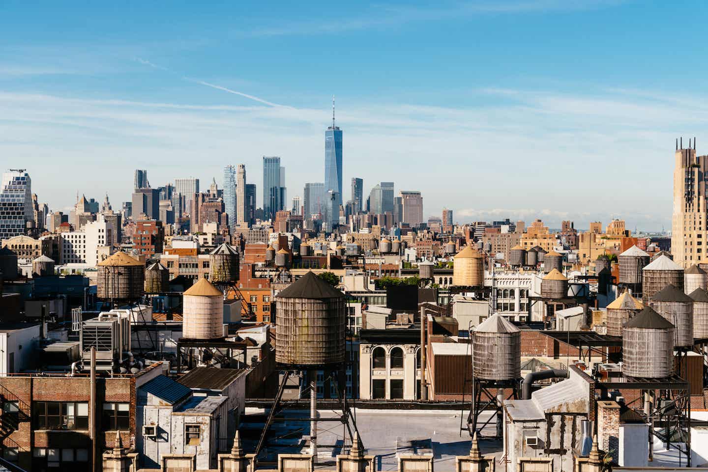 Die Skyline von Manhattan in New York