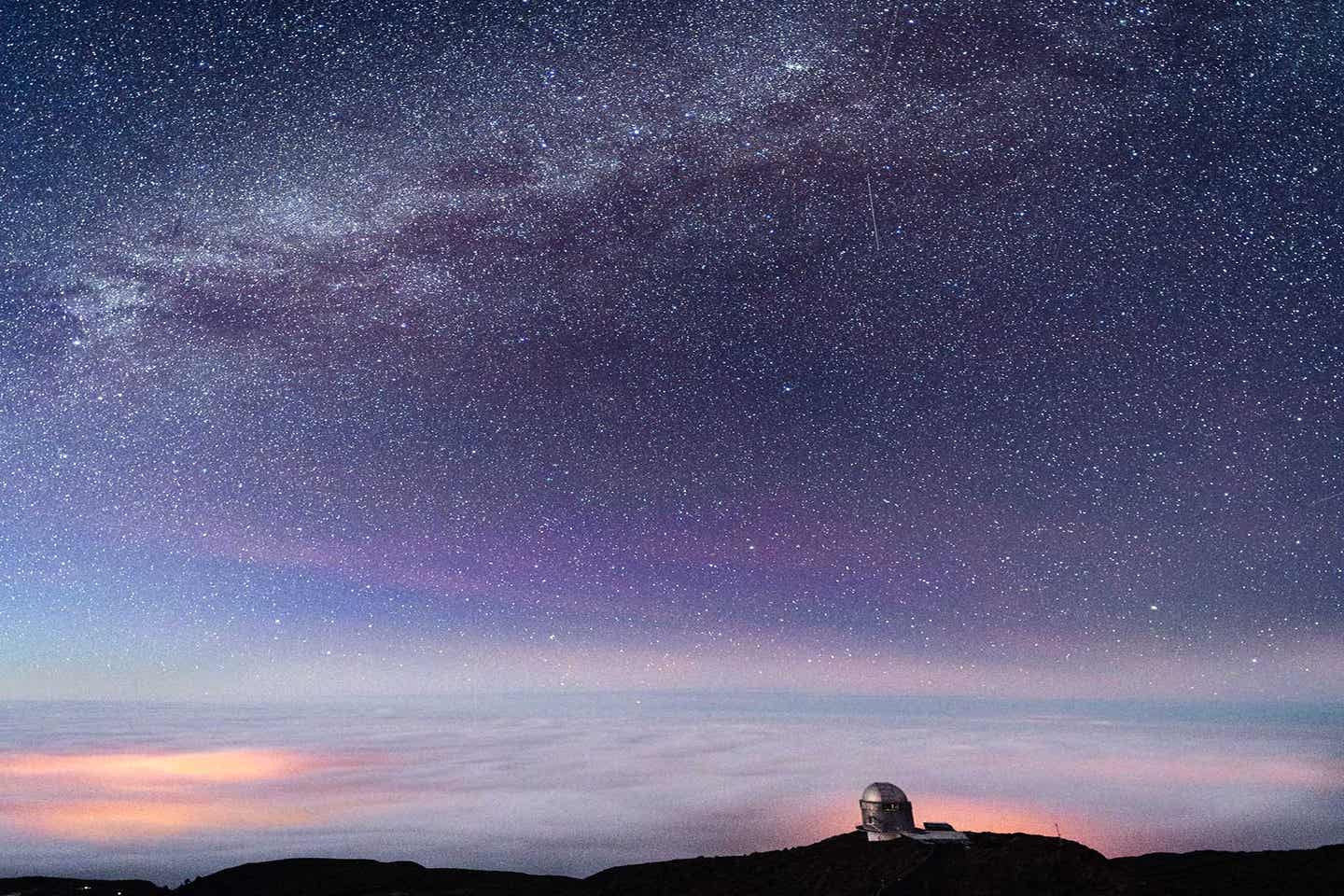 La Palma Roque de los Muchachos Vulkan Milchstrasse