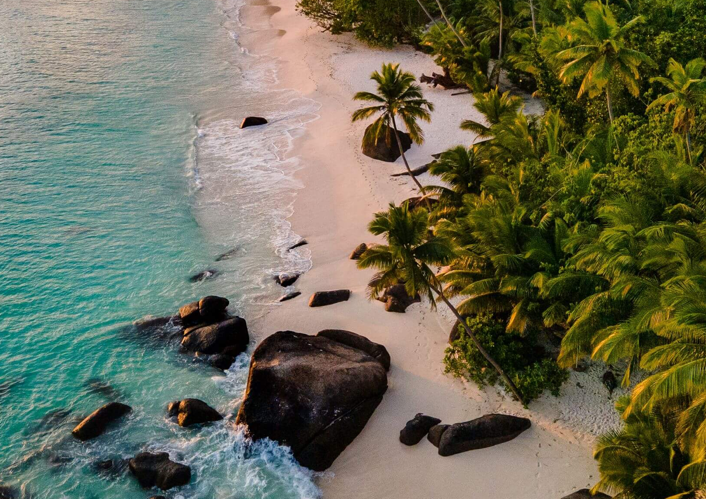 Einer der schönsten Fotospots: Strand Seychellen