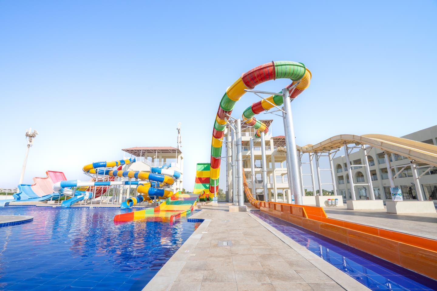 Wasserrutschen im Aqua Park des Albatros Makadi Resorts